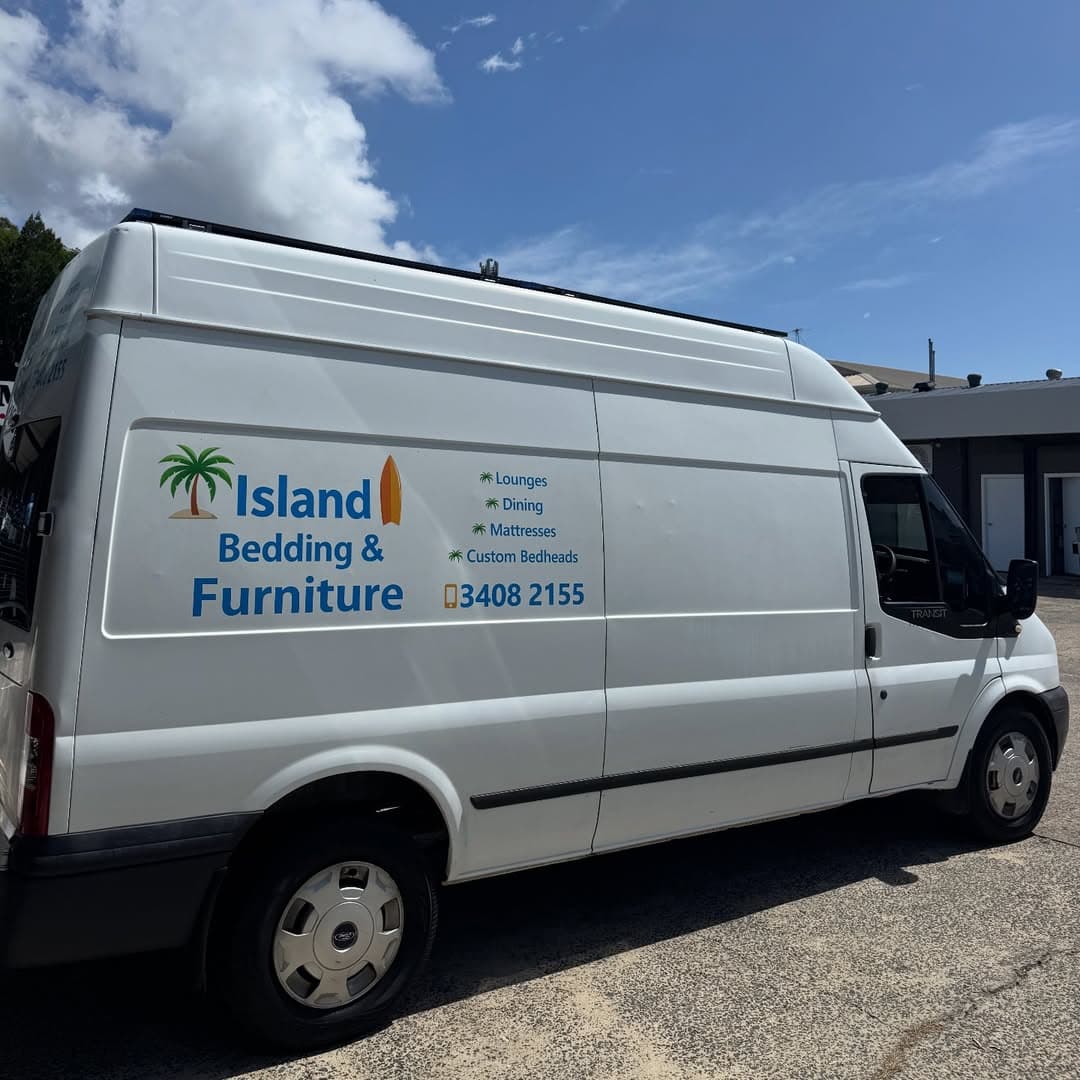 Island Bedding & Furniture delivery van